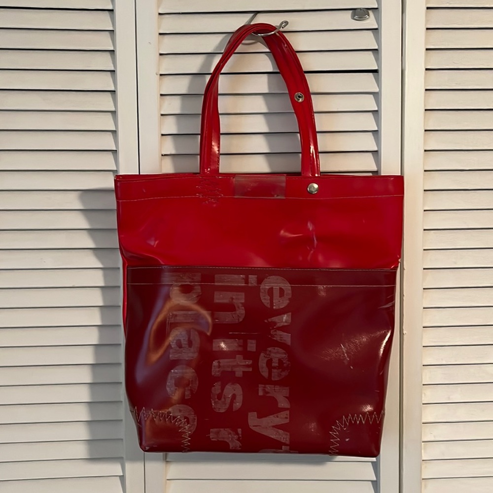 Vintage tote bag- Mod -Red MCM